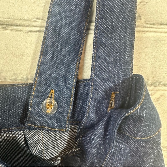Smak Parlour Unique Vintage NWT NEW Denim Scallop Hem Suspender Mini Skirt Small - Picture 12 of 16